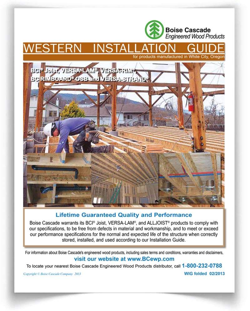 Bci Joist Span Chart