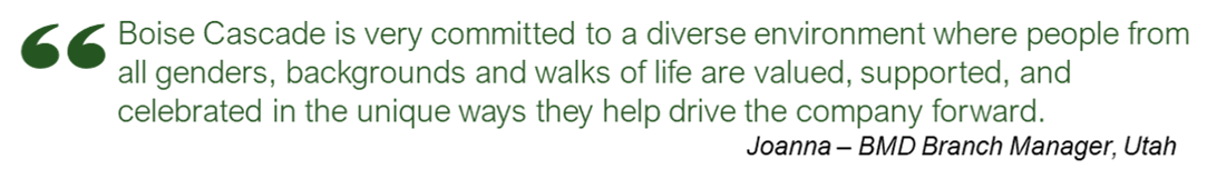 Boise Cascade is committed to diversity quote