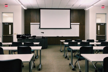 Empty Classroom White Board
