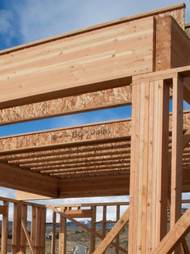 Boise Cascade glulam header and column